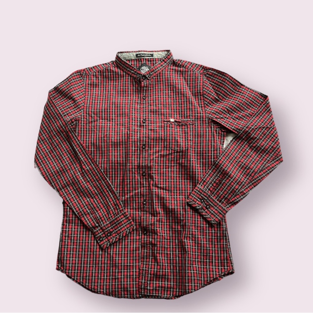 Obey long sleeve button up shirt